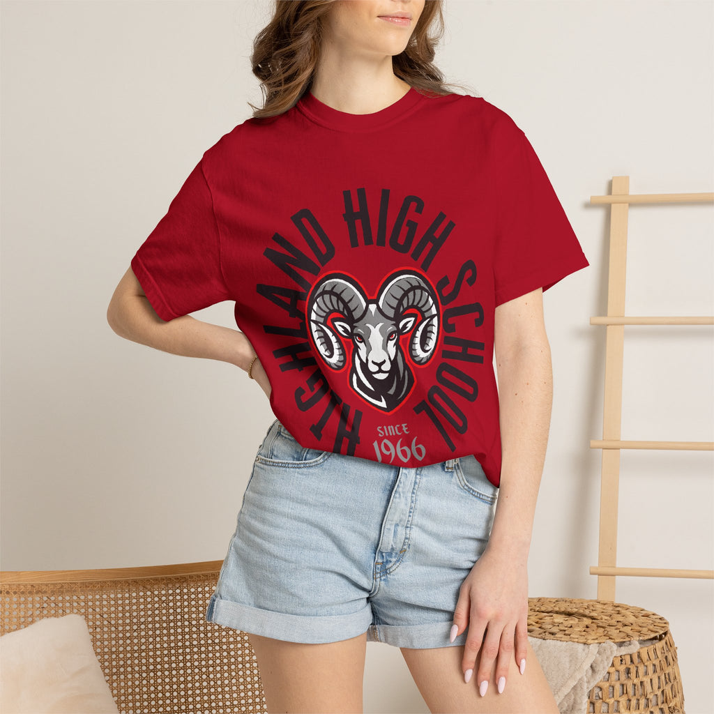 Highland High School Rams T-Shirt | circle tee