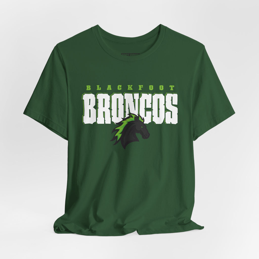 Blackfoot High School Broncos Tee | Big Word Shirt