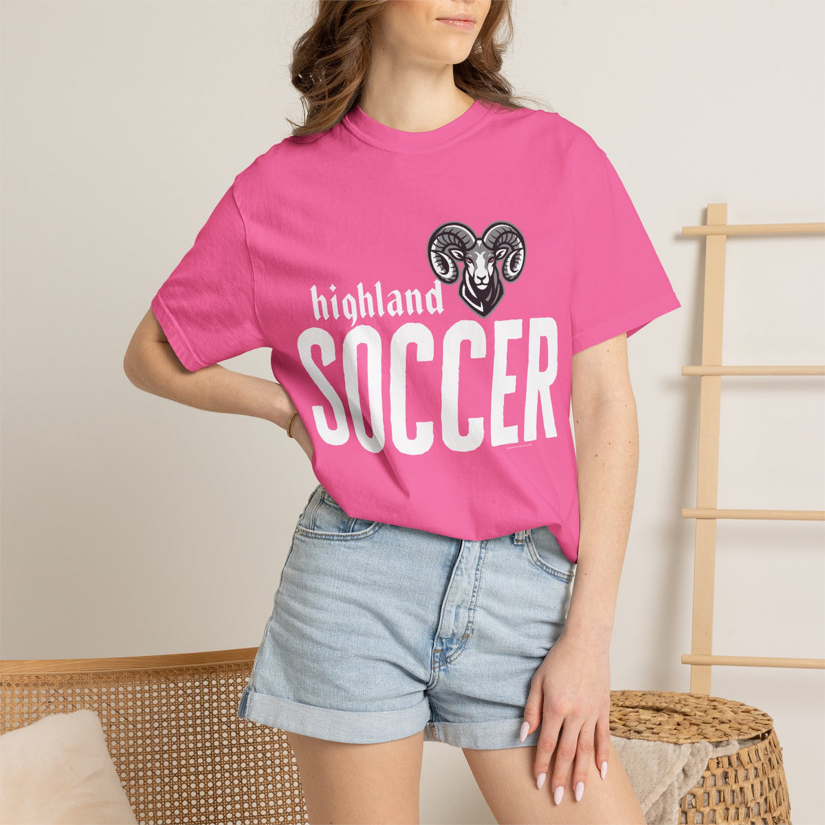 Highland High School Rams T-Shirt | soccer tee
