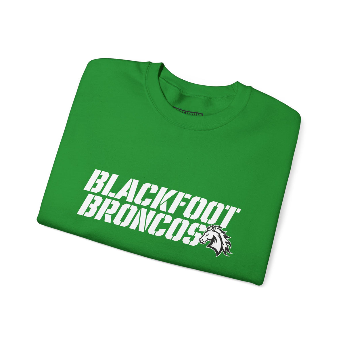 Blackfoot High School Broncos Crewneck Sweatshirt | School Spirit, in neon for theme nights