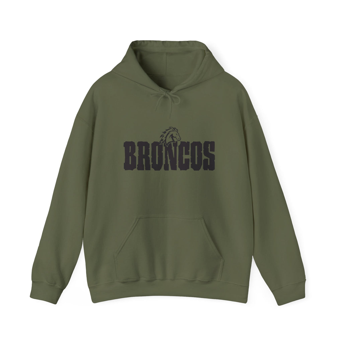 Blackfoot High School Broncos Hoodie | Minimal Graphic