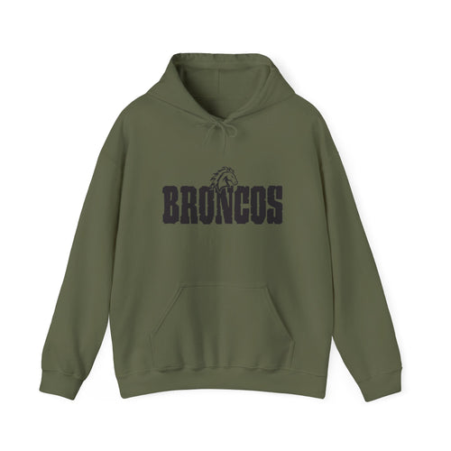 Blackfoot High School Broncos Hoodie | Minimal Graphic