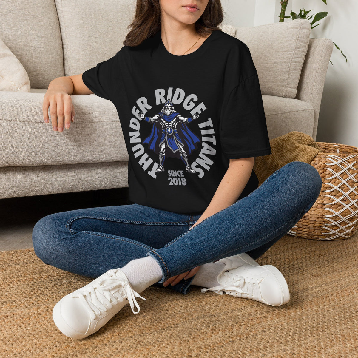 Thunder Ridge High School Titans T-Shirt | circular graphic