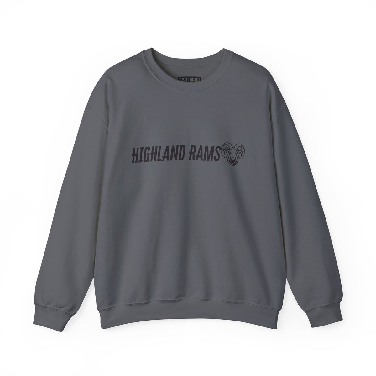 Highland High School Rams | Crewneck Sweatshirt | available in neons for theme nights
