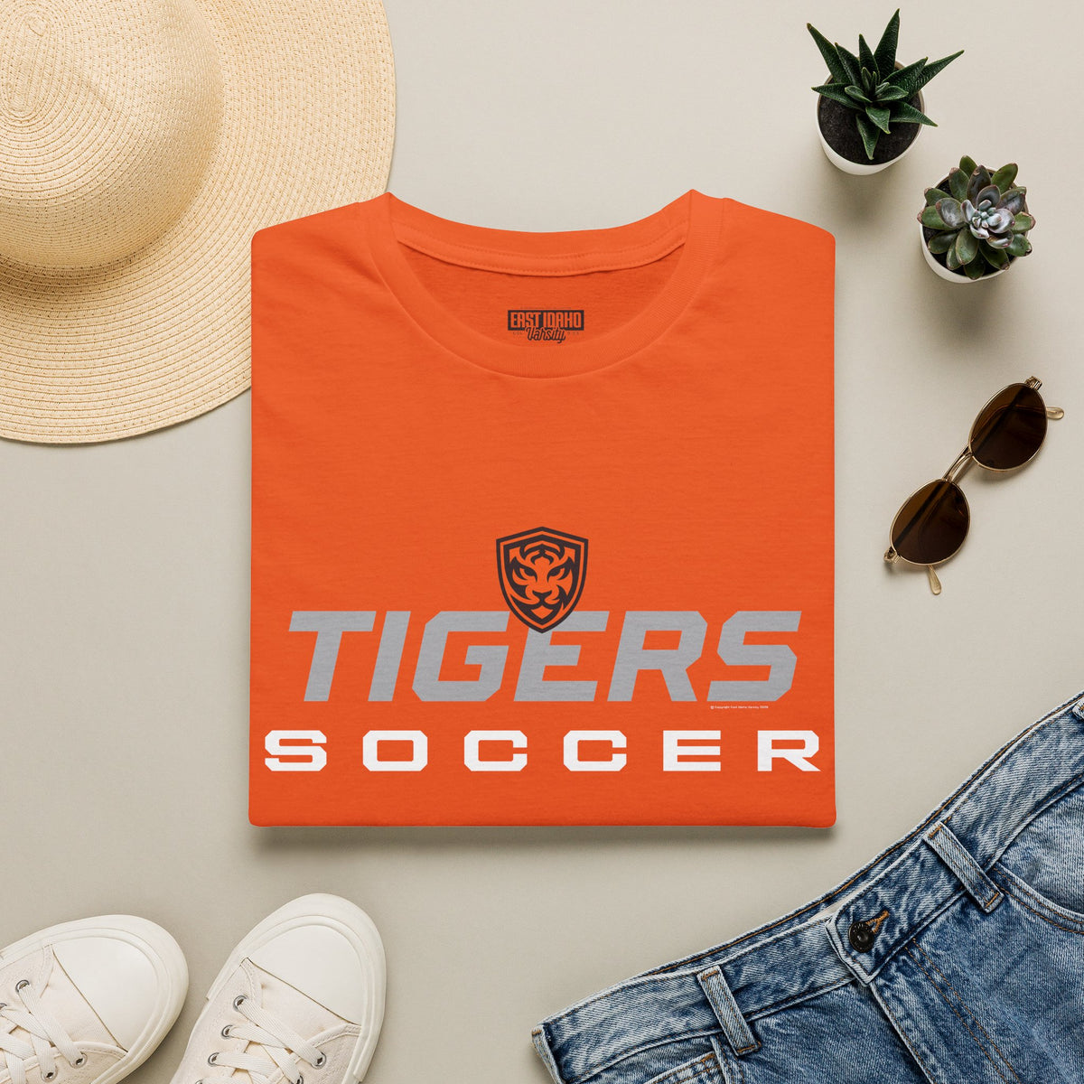 Idaho Falls High School Tigers T-Shirt | soccer graphic