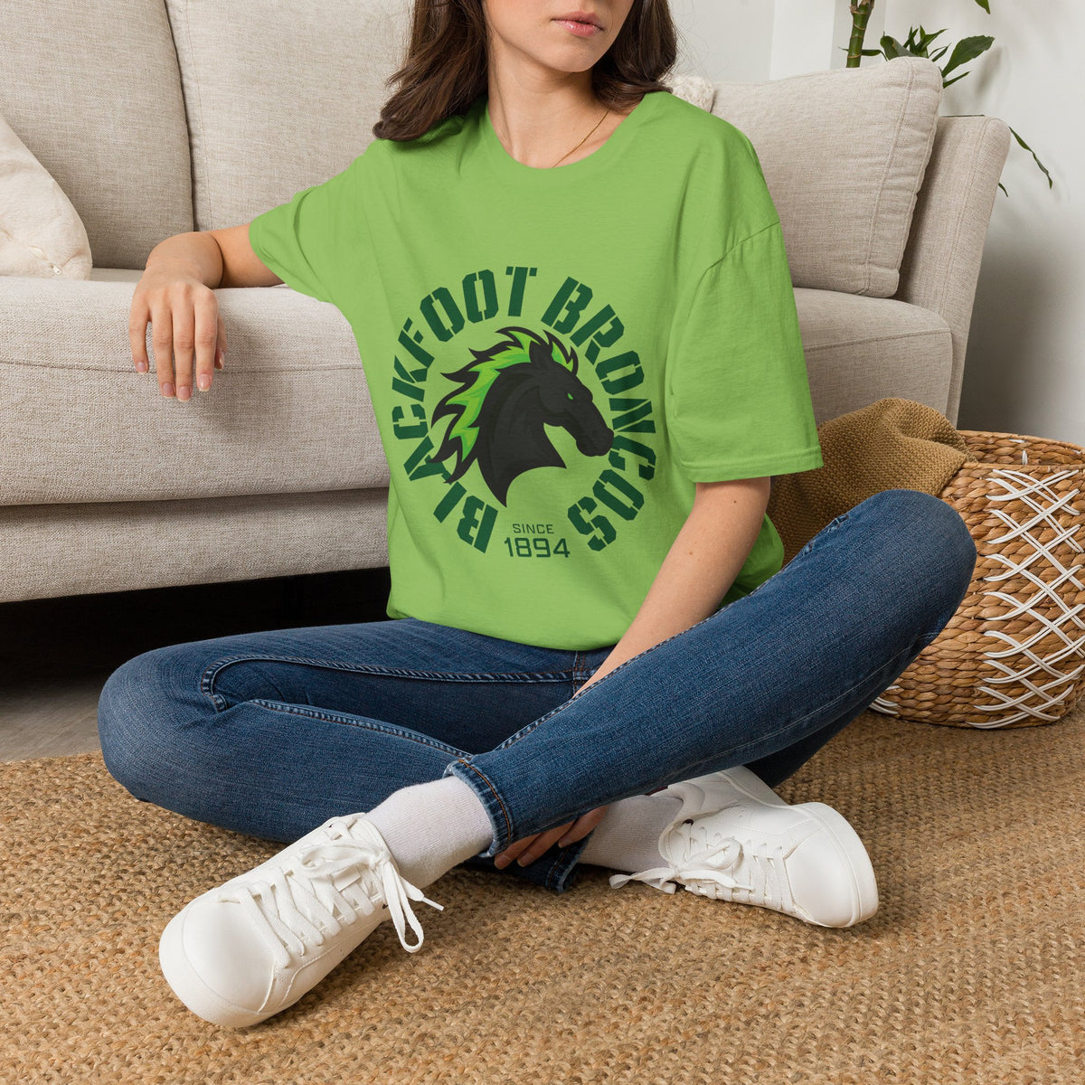 Blackfoot High School Broncos T-Shirt | Mascot Athletic Tee