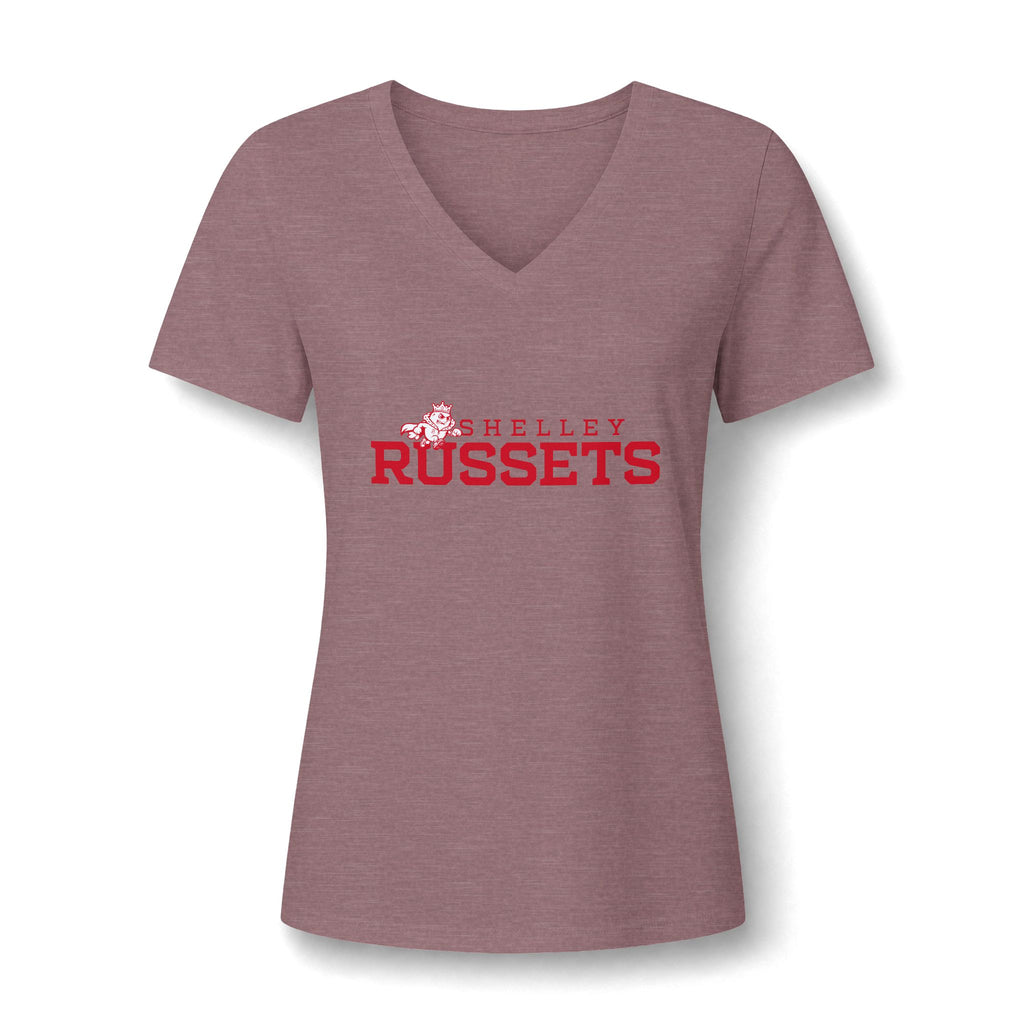 Shelley High School Russets | Logo V-Neck Tee