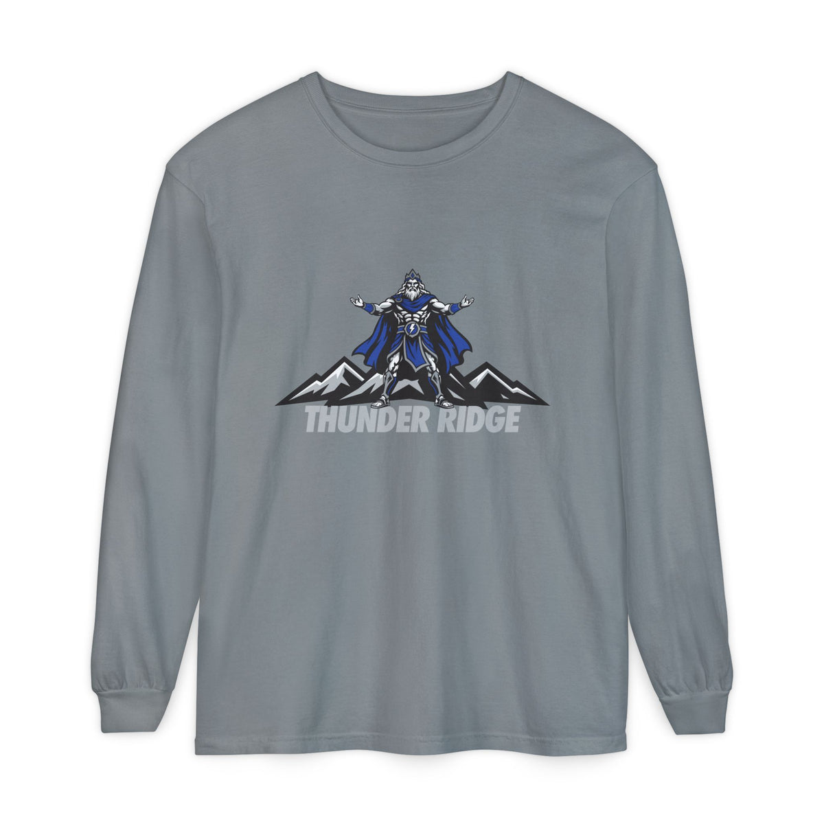 Thunder Ridge High School Titans Long Sleeve T-Shirt | Titan and mountain graphic