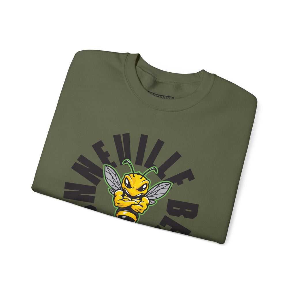 Bonneville High School Bees Crewneck Sweatshirt | School Spirit, in neon for theme nights