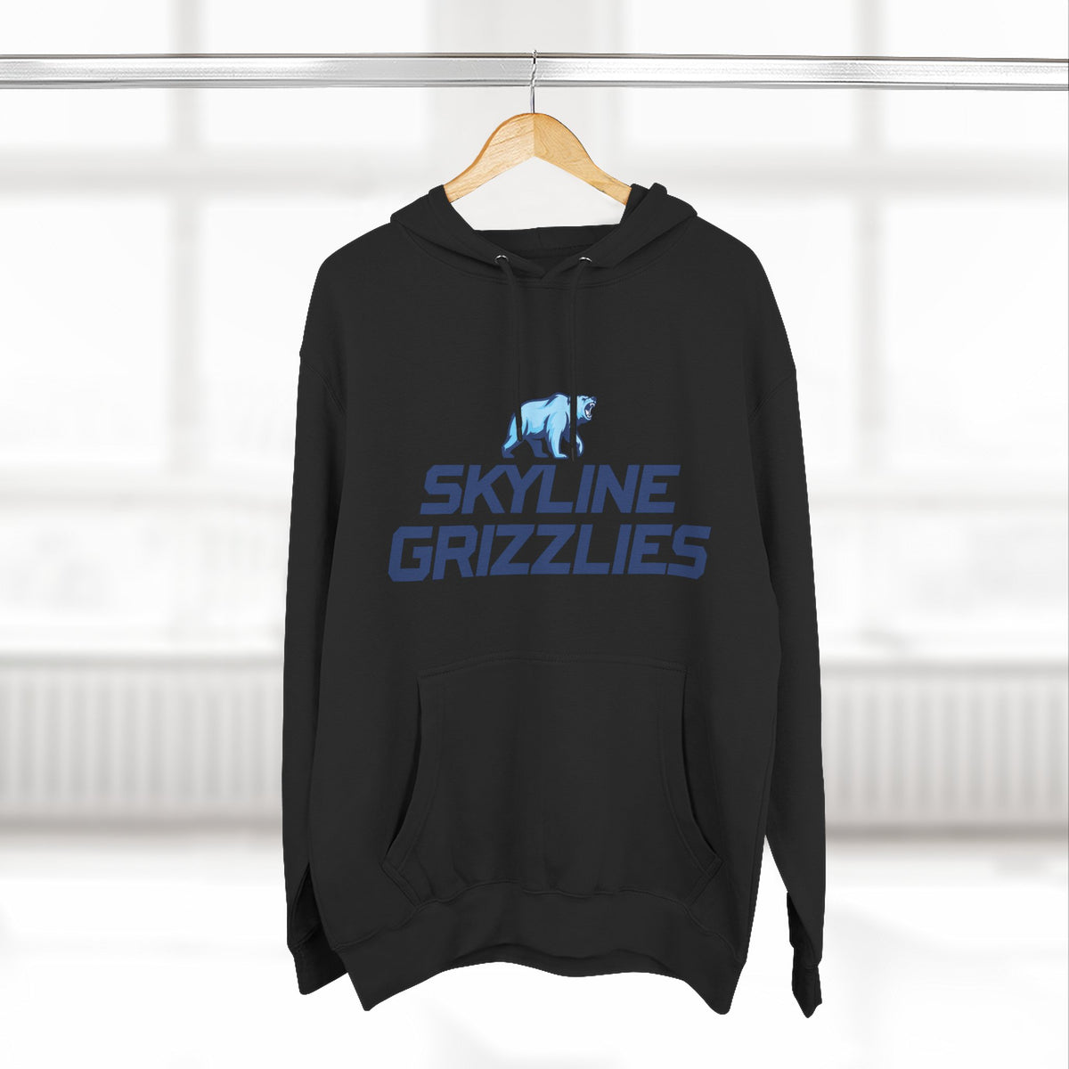 Skyline High School Grizzlies Logo Hoodie