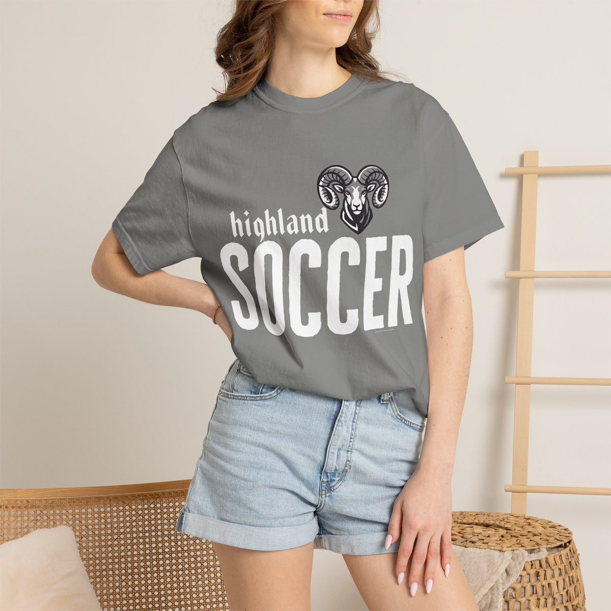 Highland High School Rams T-Shirt | soccer tee