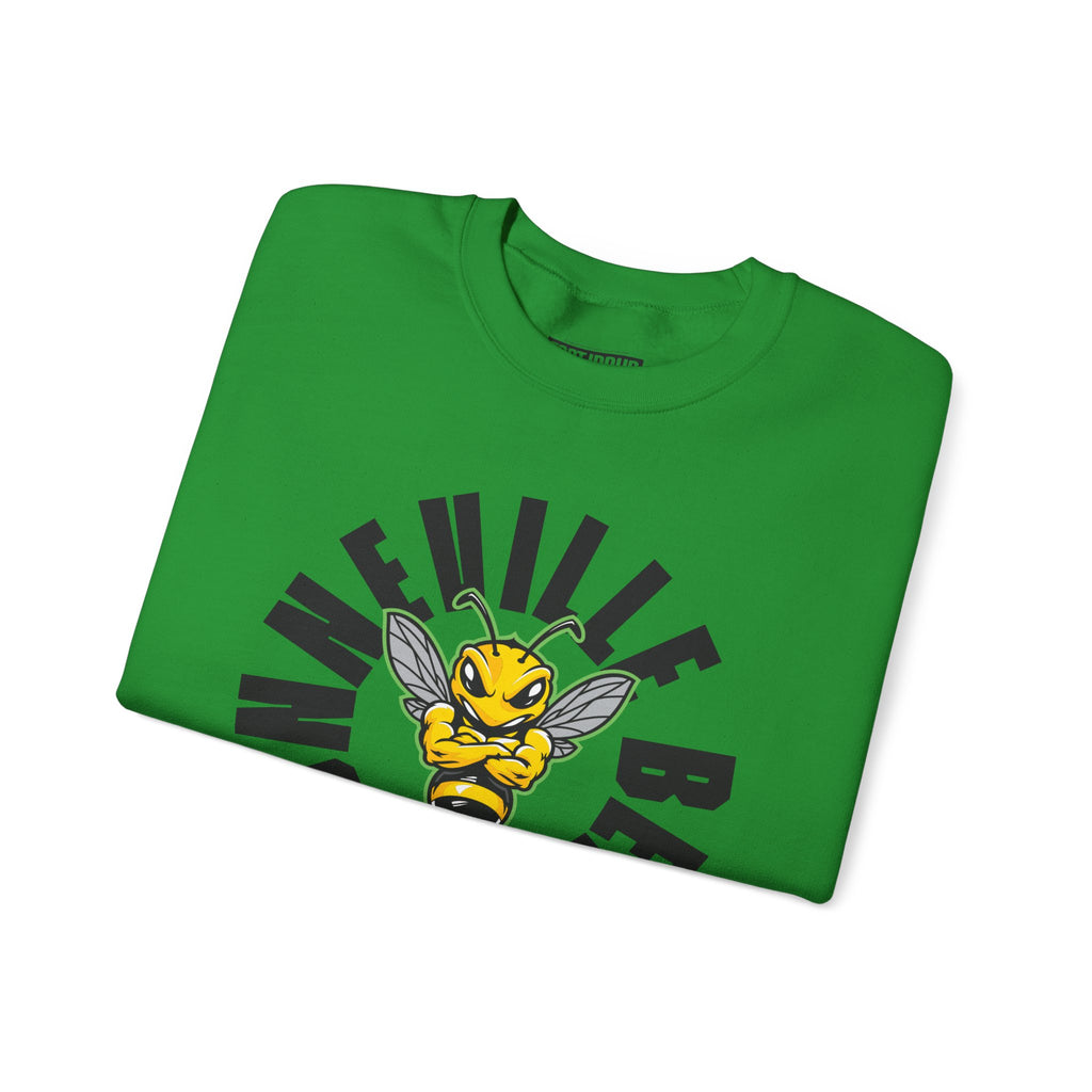 Bonneville High School Bees Crewneck Sweatshirt | School Spirit, in neon for theme nights
