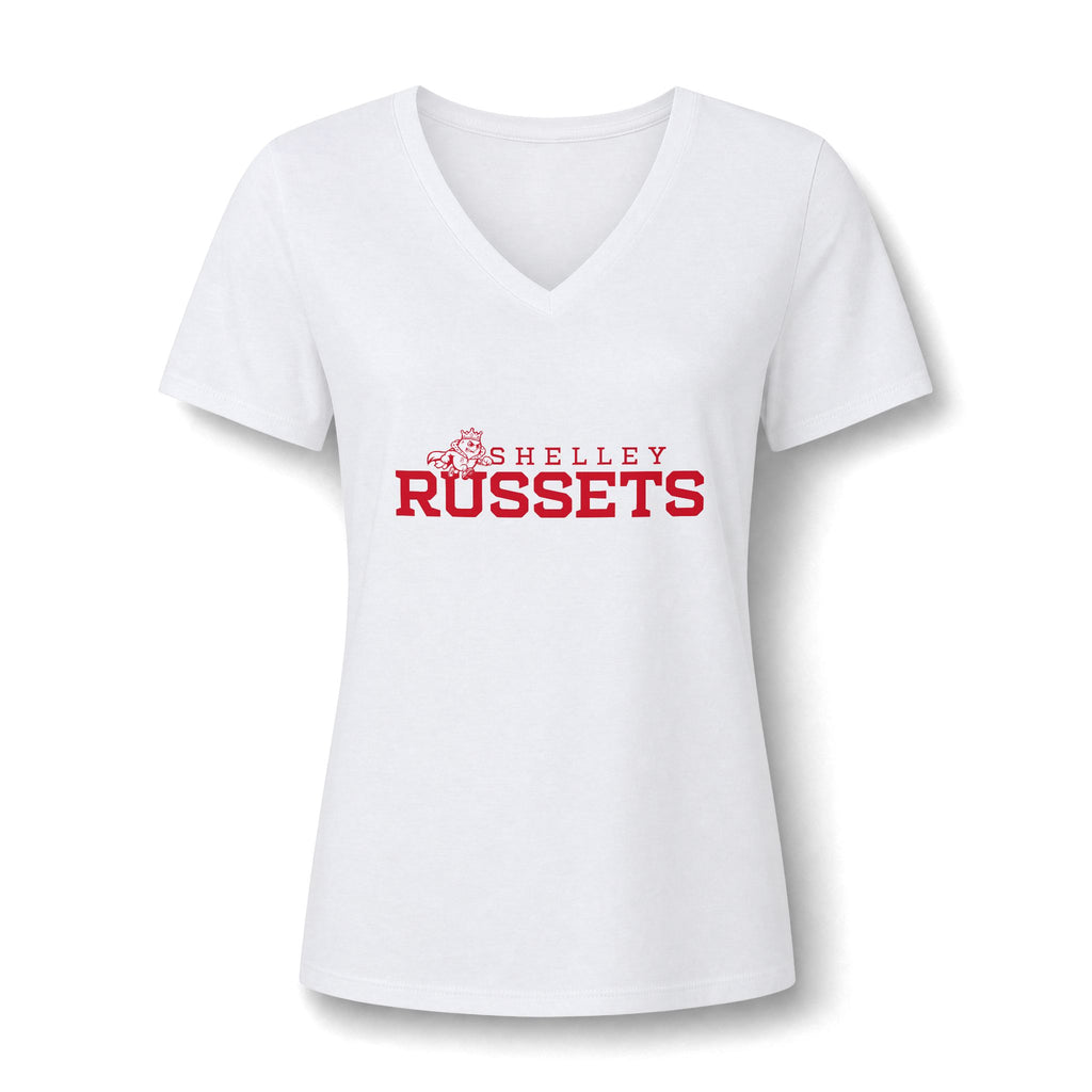 Shelley High School Russets | Logo V-Neck Tee