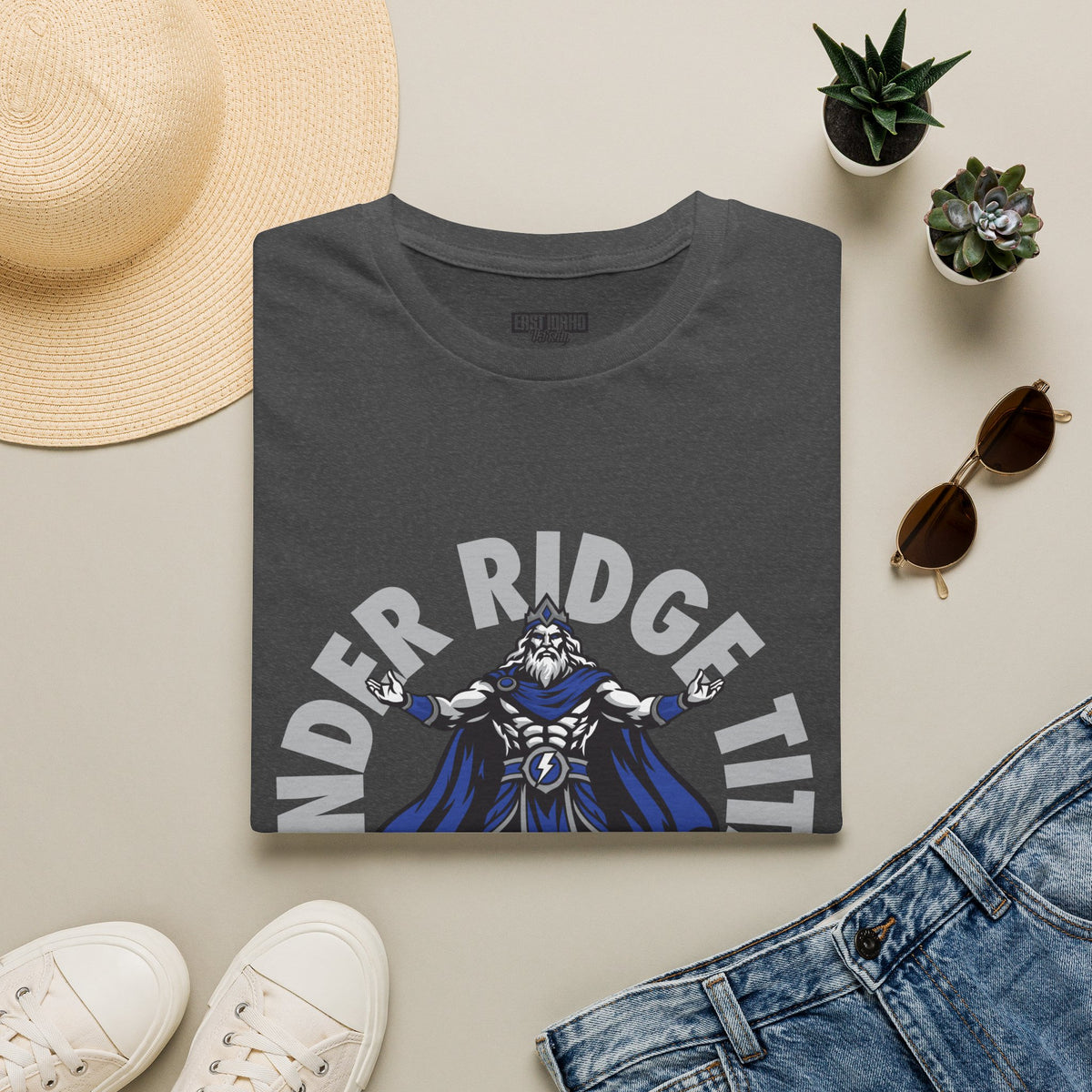 Thunder Ridge High School Titans T-Shirt | circular graphic