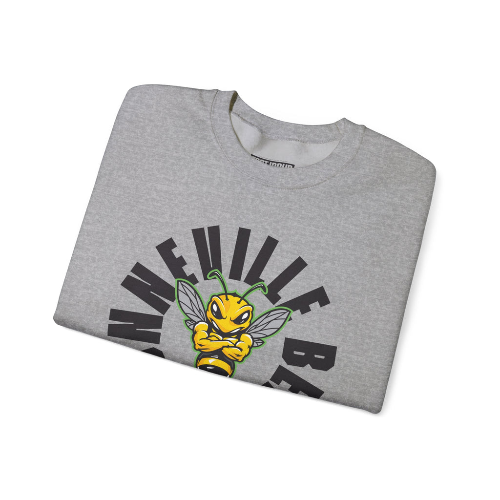 Bonneville High School Bees Crewneck Sweatshirt | School Spirit, in neon for theme nights