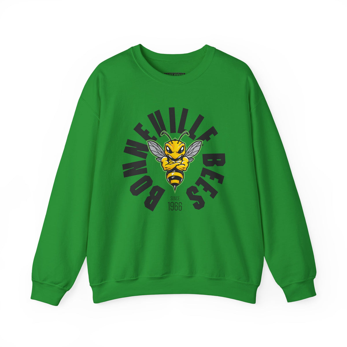 Bonneville High School Bees Crewneck Sweatshirt | School Spirit, in neon for theme nights