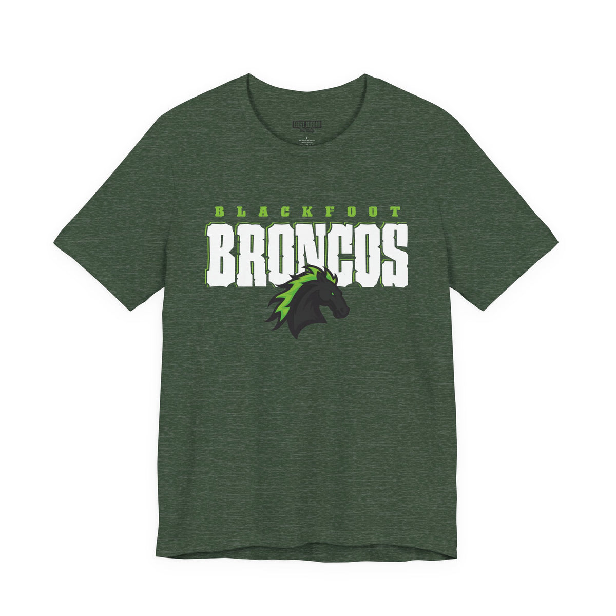 Blackfoot High School Broncos Tee | Big Word Shirt
