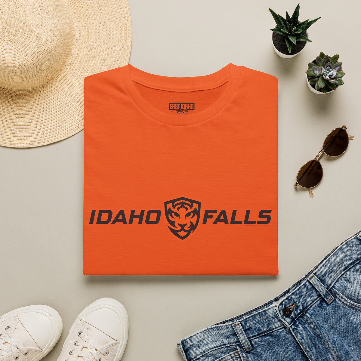 Idaho Falls High School Tigers T-Shirt | shield graphic