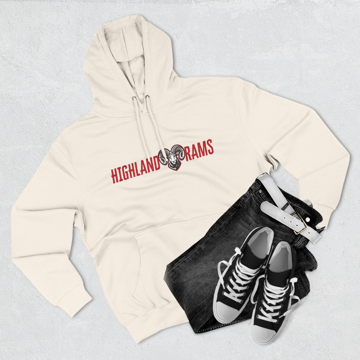 Highland High School Rams Hoodie
