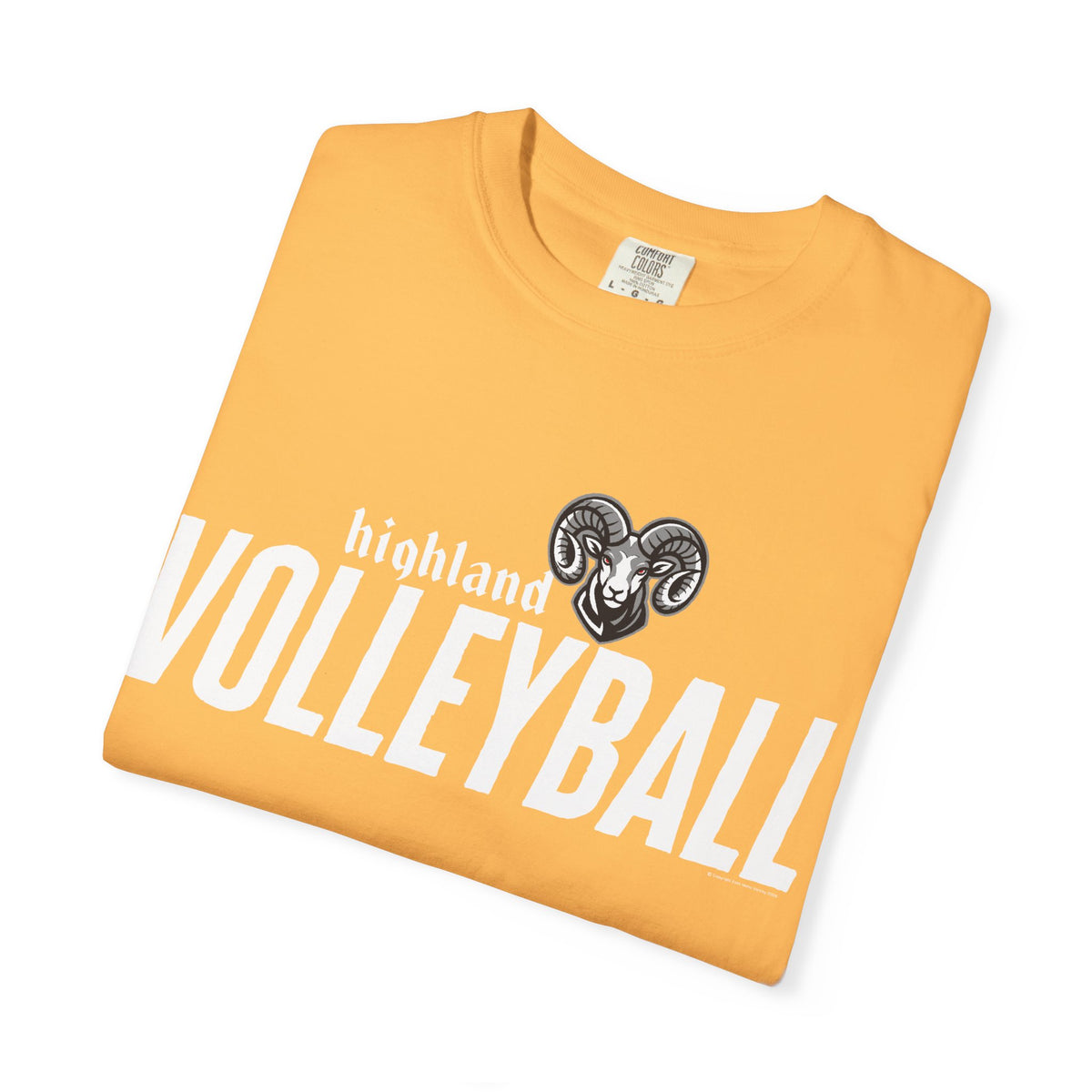 Highland High School Rams T-Shirt | volleyball tee