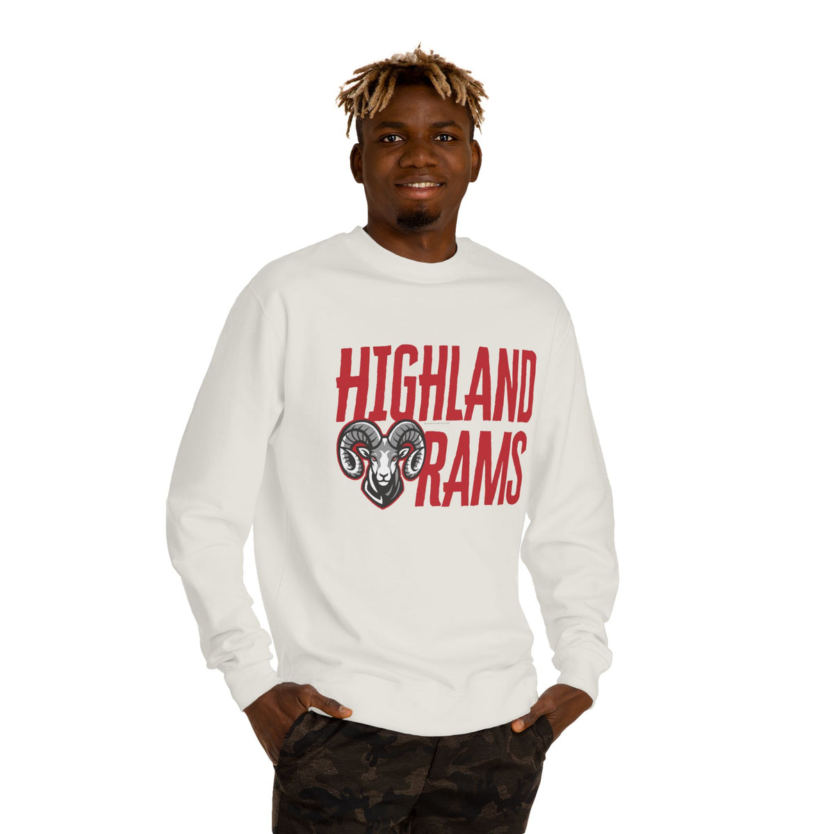 Highland High School Rams | Crew Neck Sweatshirt
