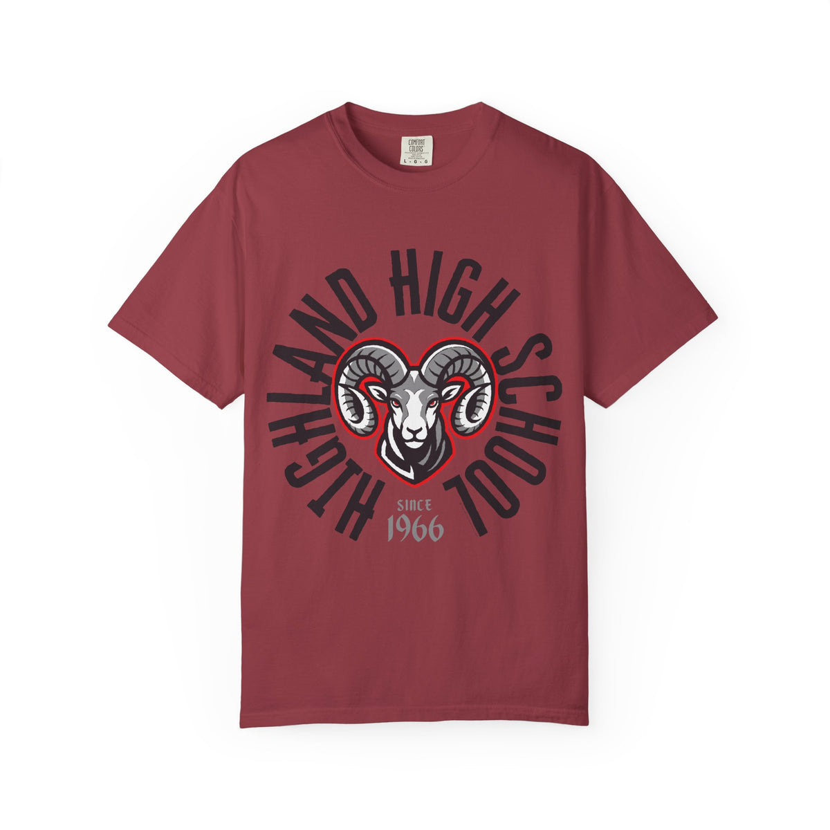 Highland High School Rams T-Shirt | circle tee