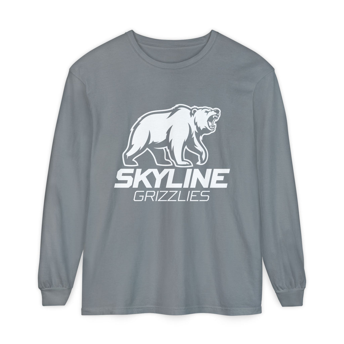 Skyline High School Grizzlies Long Sleeve T-Shirt | big bear graphic