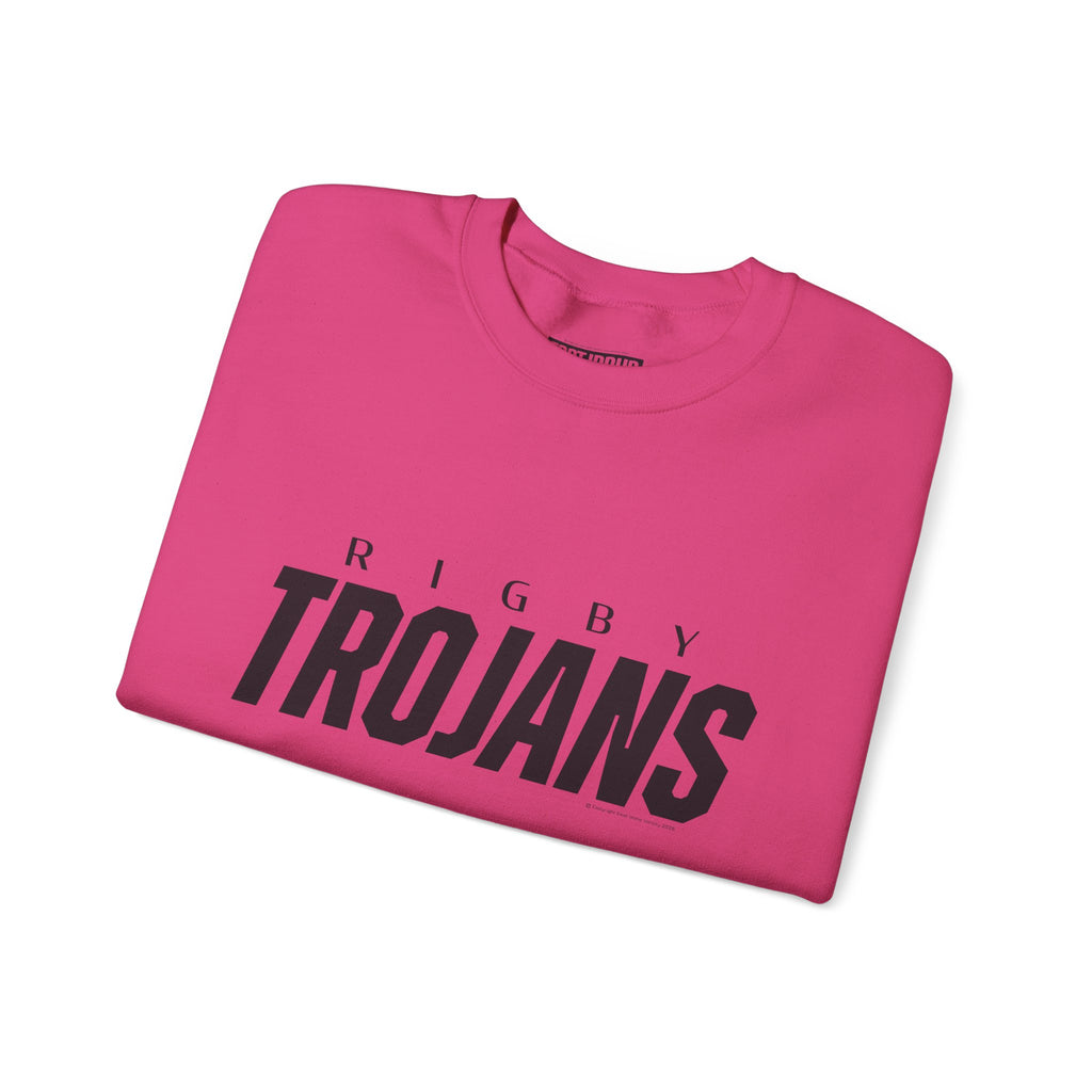 Rigby Trojans Crewneck Sweatshirt | School Spirit, in neon for theme nights
