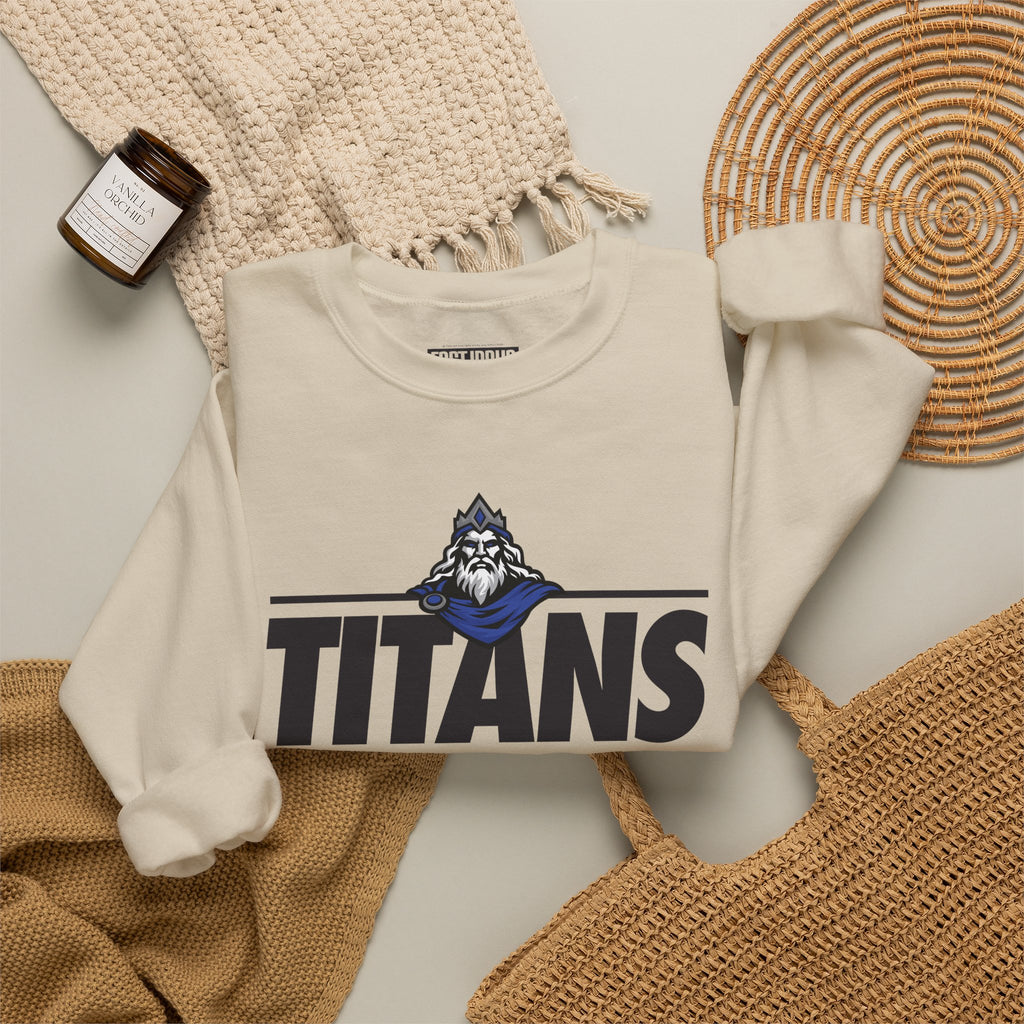 Thunder Ridge High School Titans | Crewneck Sweatshirt | available in neons for theme nights