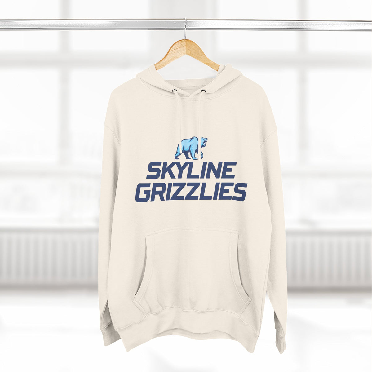 Skyline High School Grizzlies Logo Hoodie