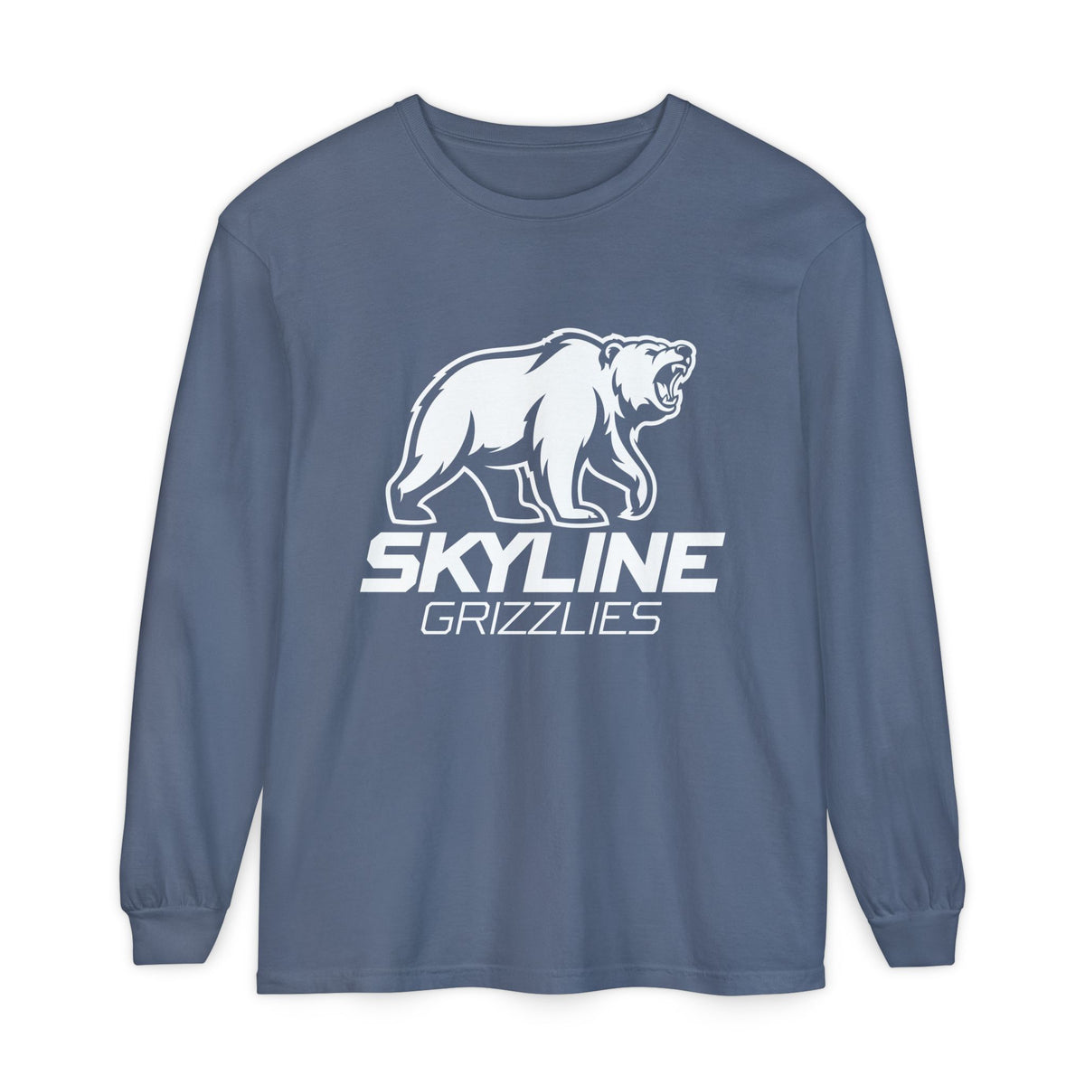 Skyline High School Grizzlies Long Sleeve T-Shirt | big bear graphic