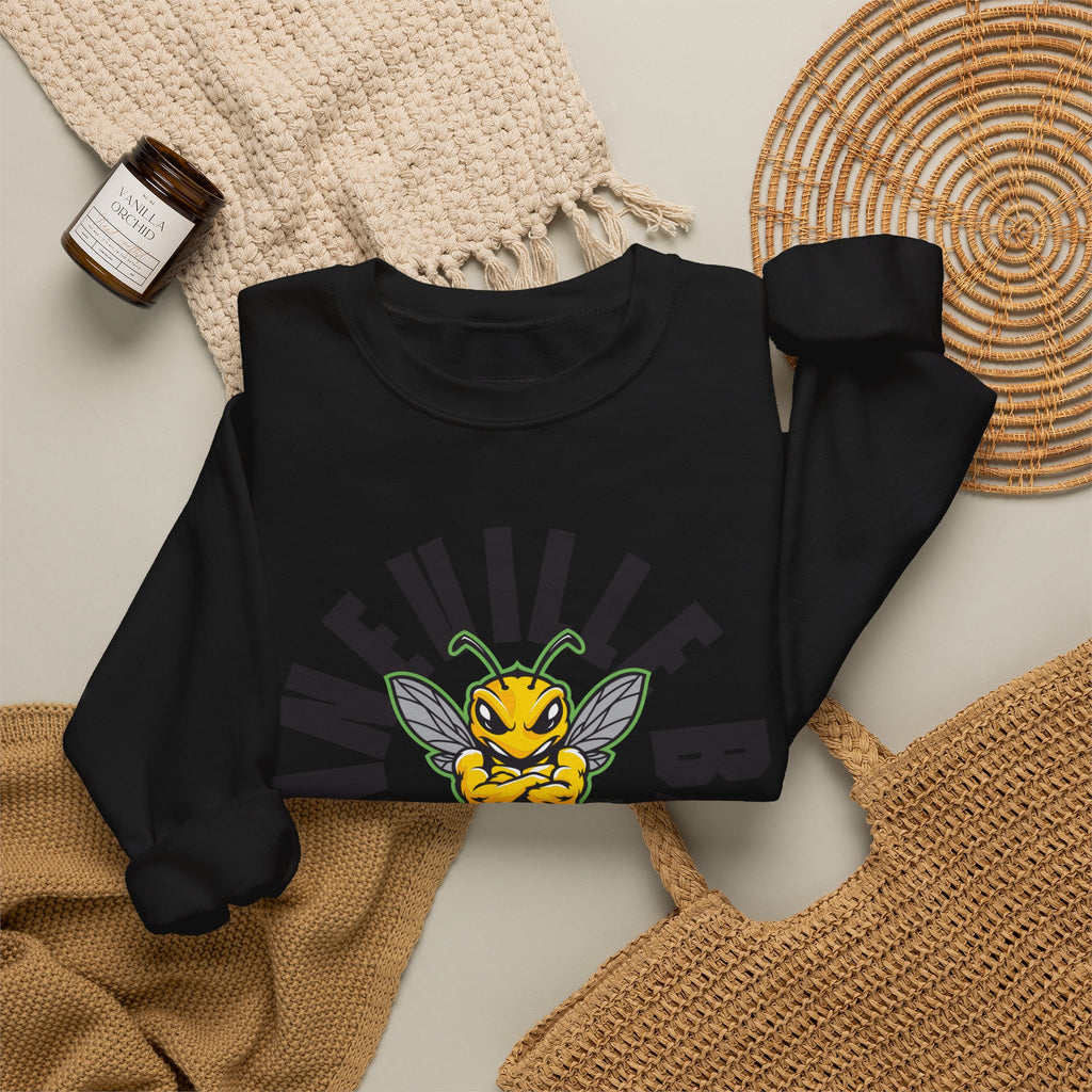 Bonneville High School Bees Crewneck Sweatshirt | School Spirit, in neon for theme nights