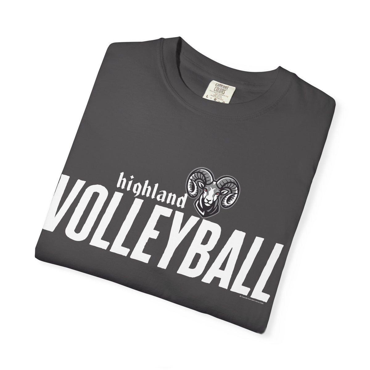 Highland High School Rams T-Shirt | volleyball tee