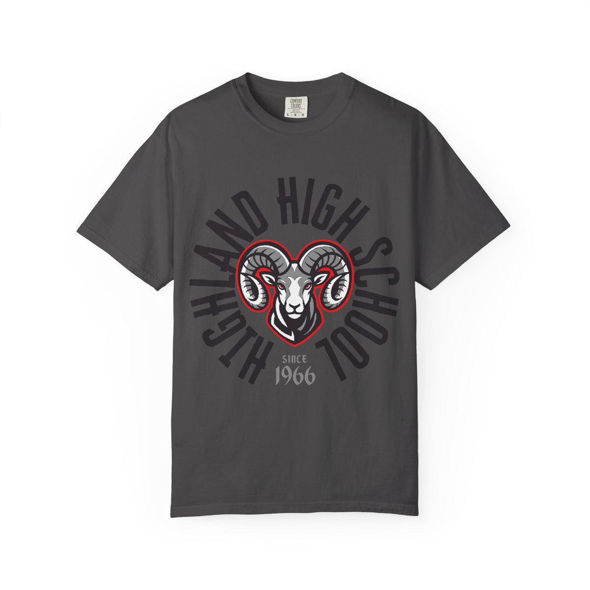 Highland High School Rams T-Shirt | circle tee