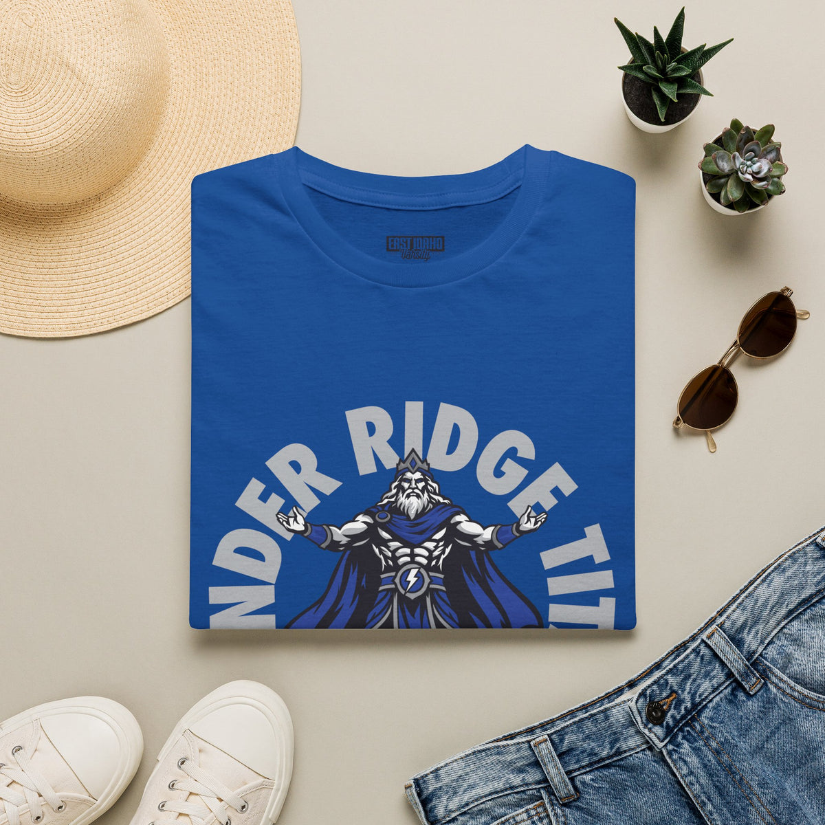 Thunder Ridge High School Titans T-Shirt | circular graphic