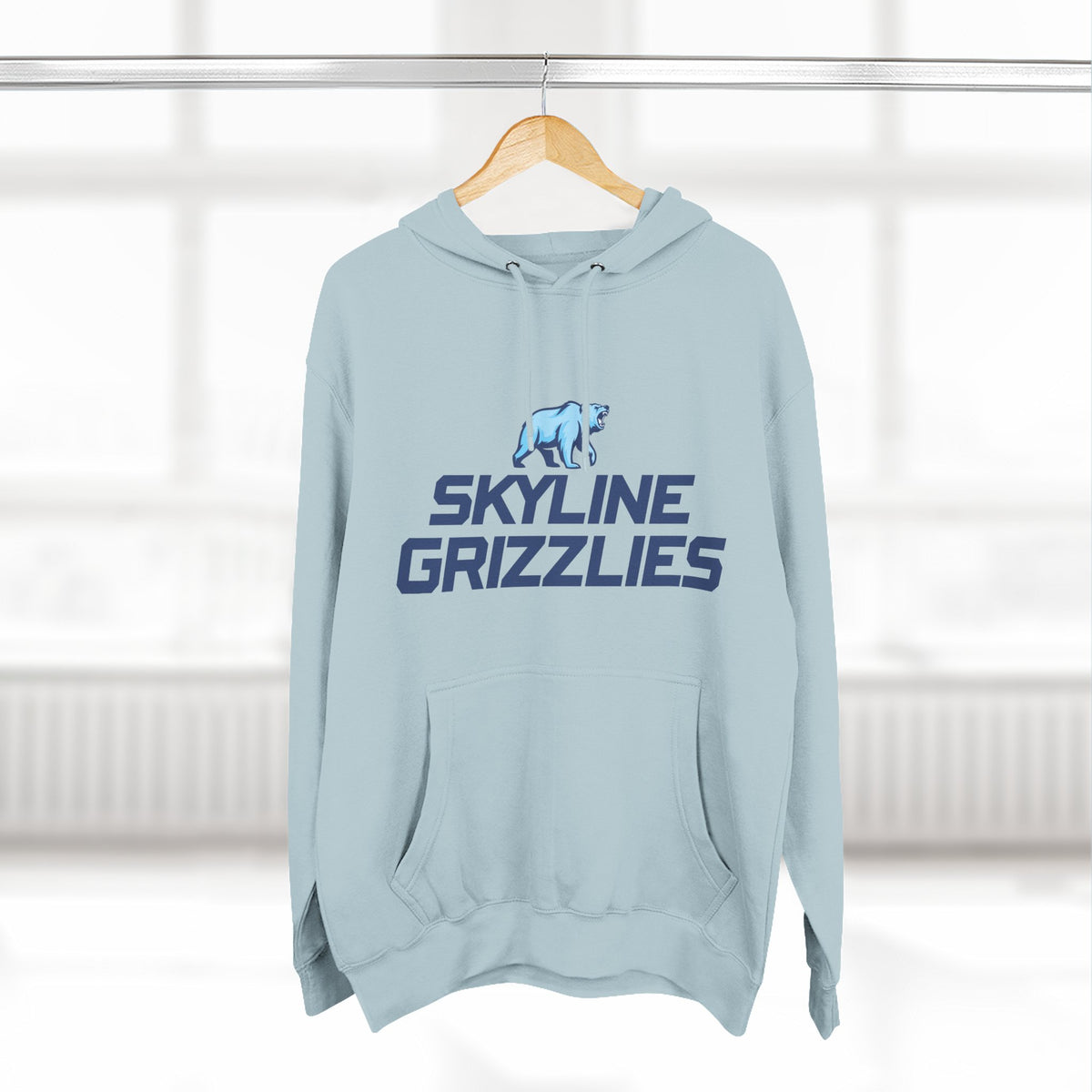 Skyline High School Grizzlies Logo Hoodie