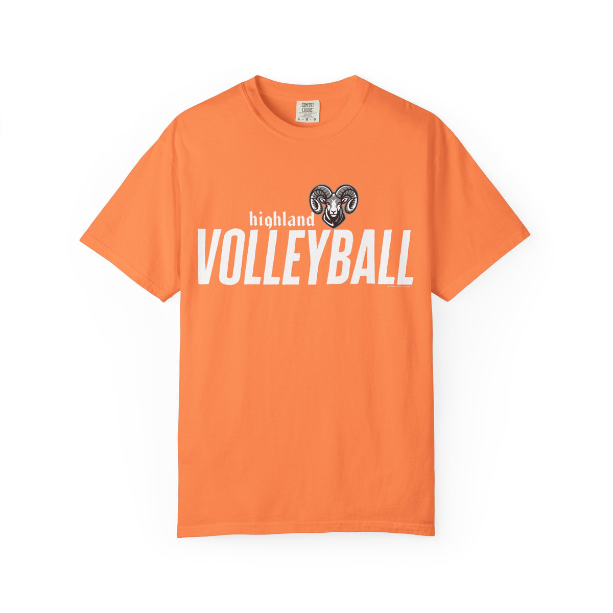 Highland High School Rams T-Shirt | volleyball tee