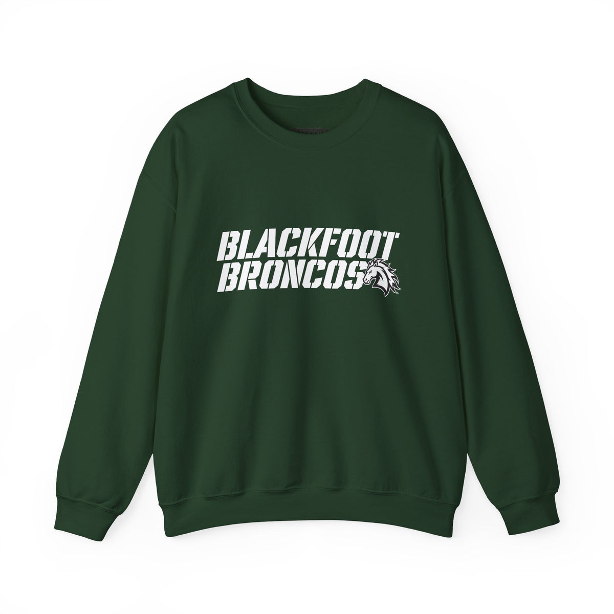 Blackfoot High School Broncos Crewneck Sweatshirt | School Spirit, in neon for theme nights