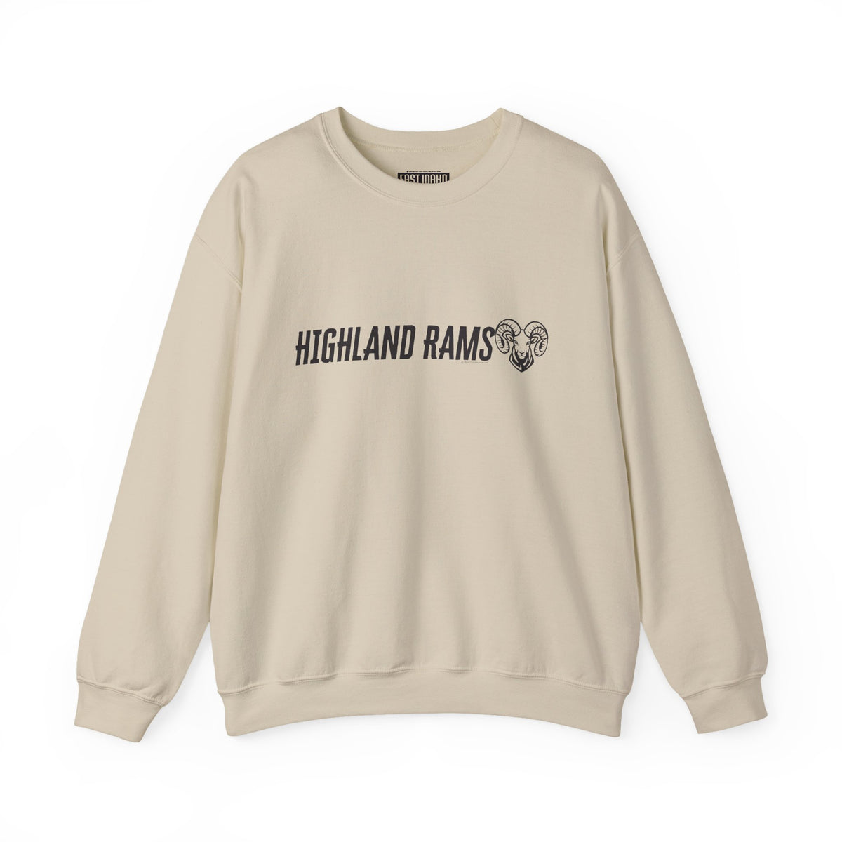 Highland High School Rams | Crewneck Sweatshirt | available in neons for theme nights