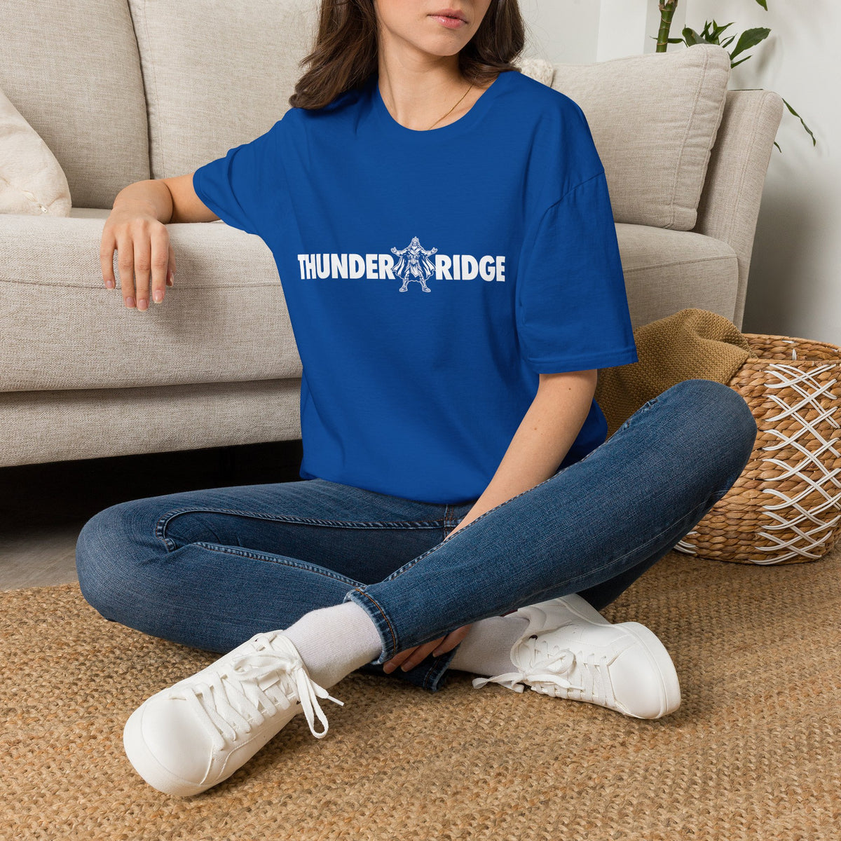 Thunder Ridge High School Titans T-Shirt | all white graphic