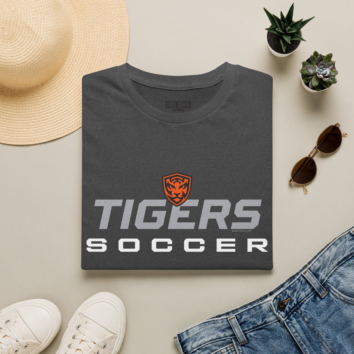Idaho Falls High School Tigers T-Shirt | soccer graphic