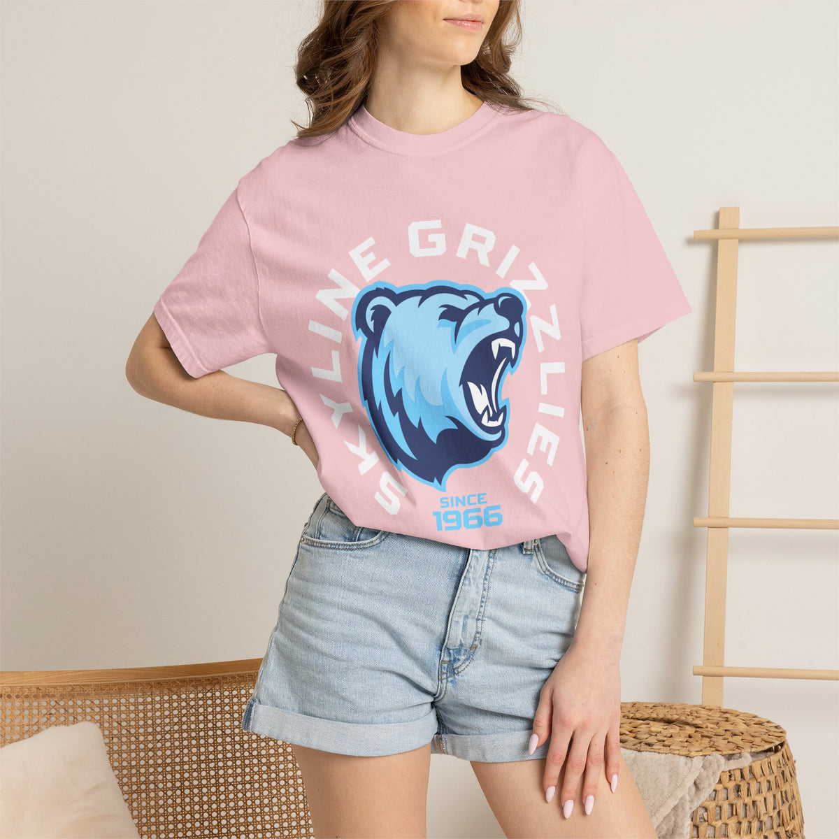 Skyline High School Grizzlies T-Shirt | circle tee