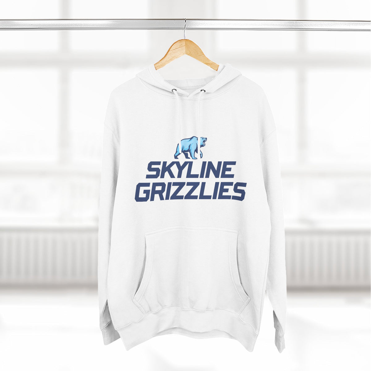 Skyline High School Grizzlies Logo Hoodie