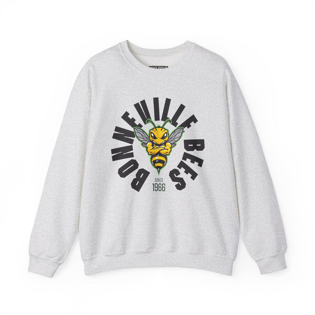 Bonneville High School Bees Crewneck Sweatshirt | School Spirit, in neon for theme nights