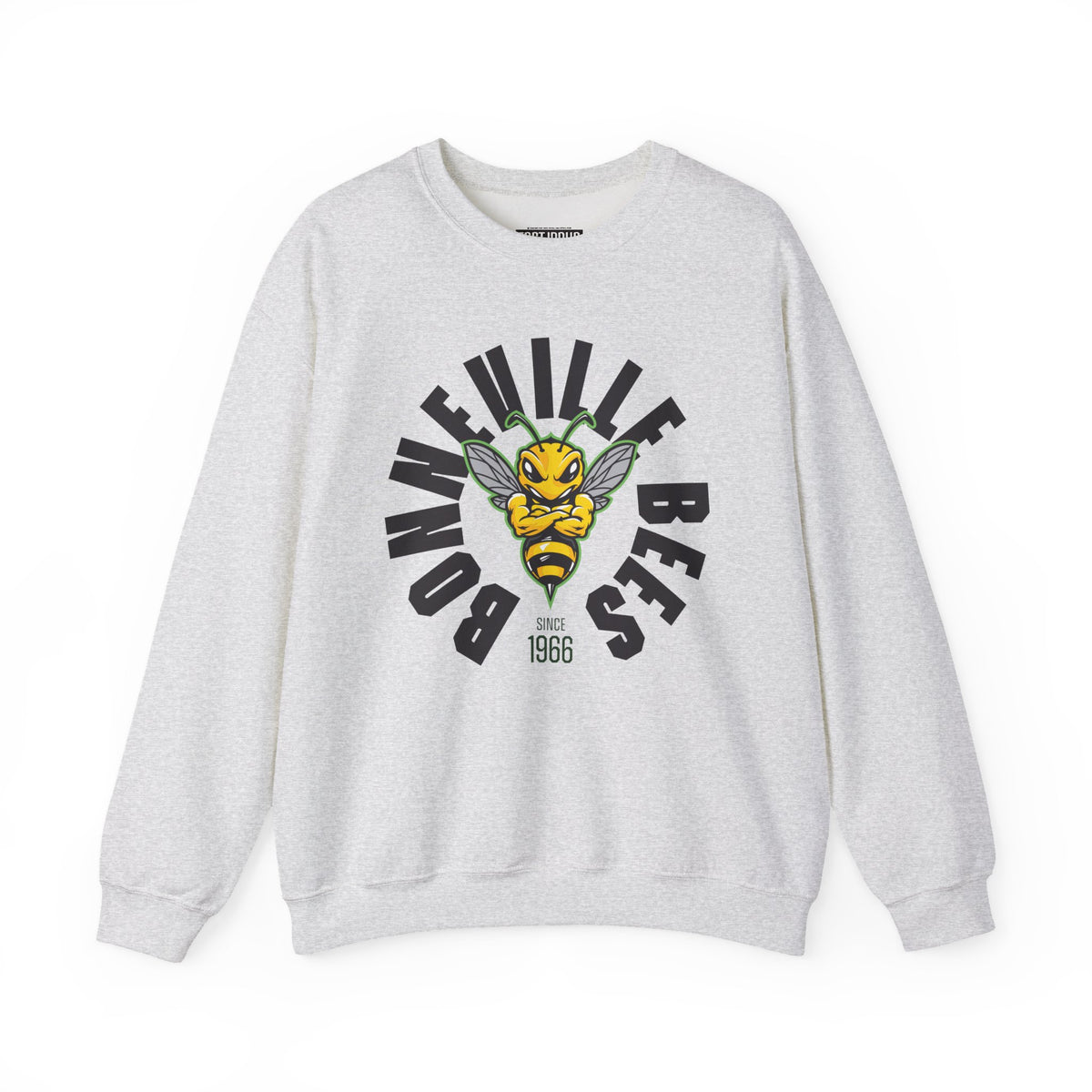 Bonneville High School Bees Crewneck Sweatshirt | School Spirit, in neon for theme nights