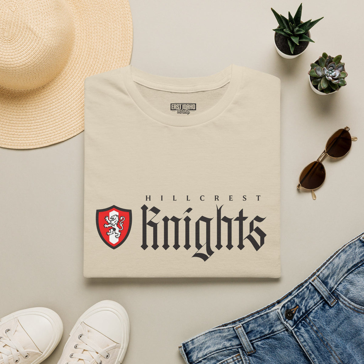 Hillcrest High School Knights T-Shirt | shield graphic