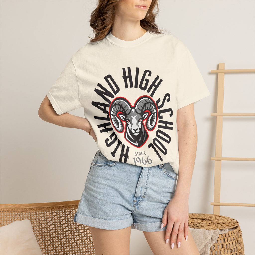 Highland High School Rams T-Shirt | circle tee