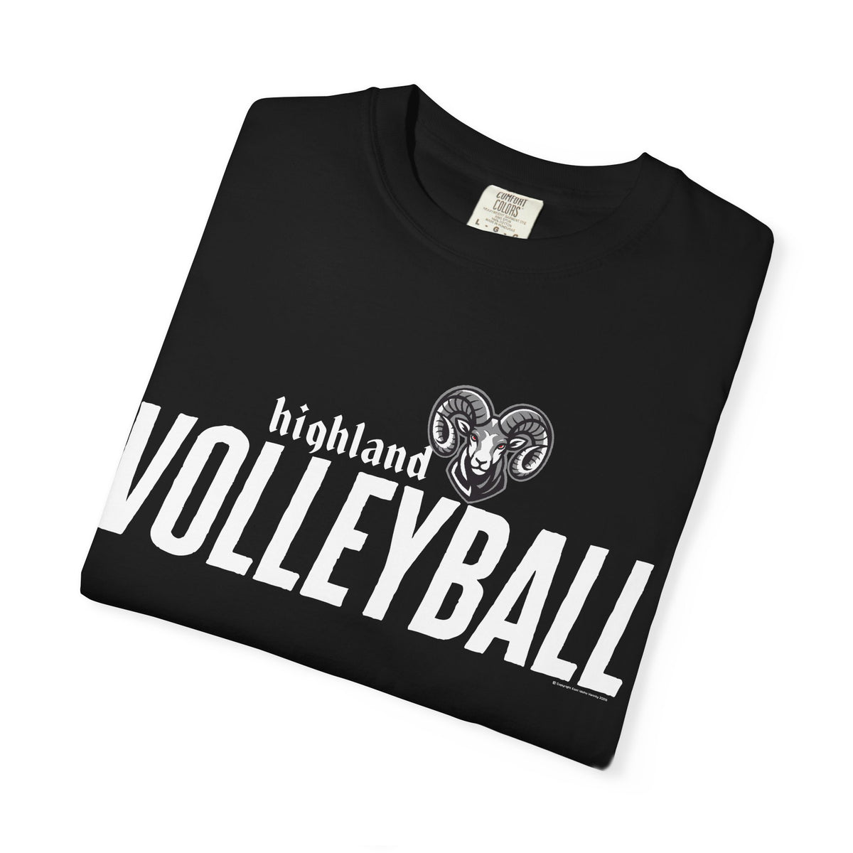 Highland High School Rams T-Shirt | volleyball tee