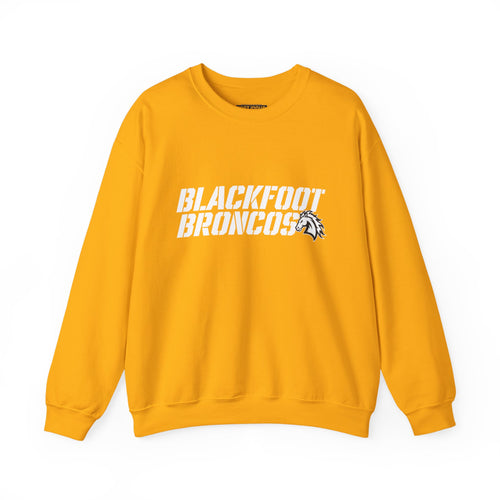 Blackfoot High School Broncos Crewneck Sweatshirt | School Spirit, in neon for theme nights