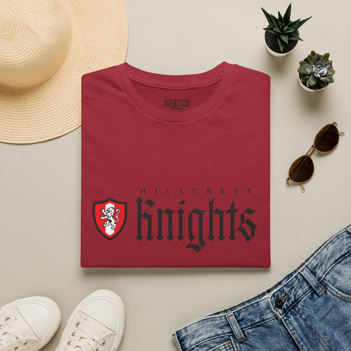 Hillcrest High School Knights T-Shirt | shield graphic